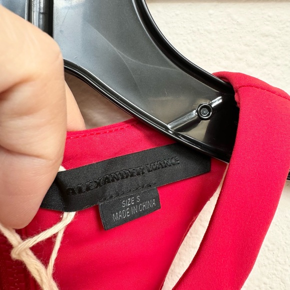 Alexander Wang Fish Line Detail Bikini Top in Vermillion size S - Picture 6 of 8